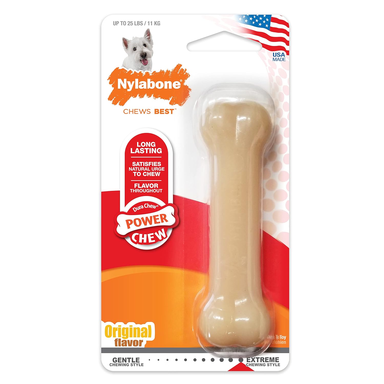 Nylabone Dura Chew Regular Original Flavored Bone Dog Chew Toy ahemdabad